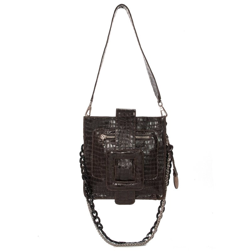 Pilat Croco T06 Brown Totes Bag