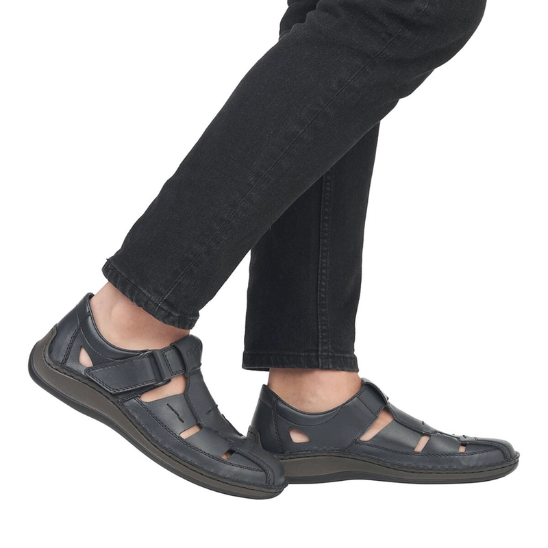 Rieker Men's Black Low Shoes