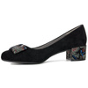 Sergio Leone PB149 MIC Black + Flowers Low Shoes