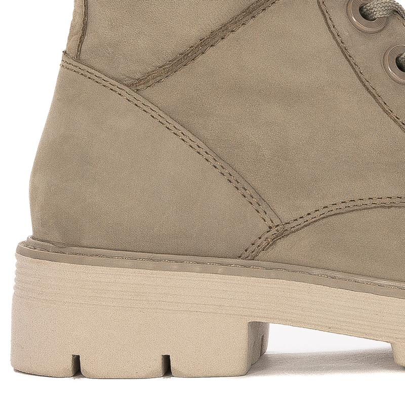 Marco Tozzi Taupe Nubuk Leather Boots