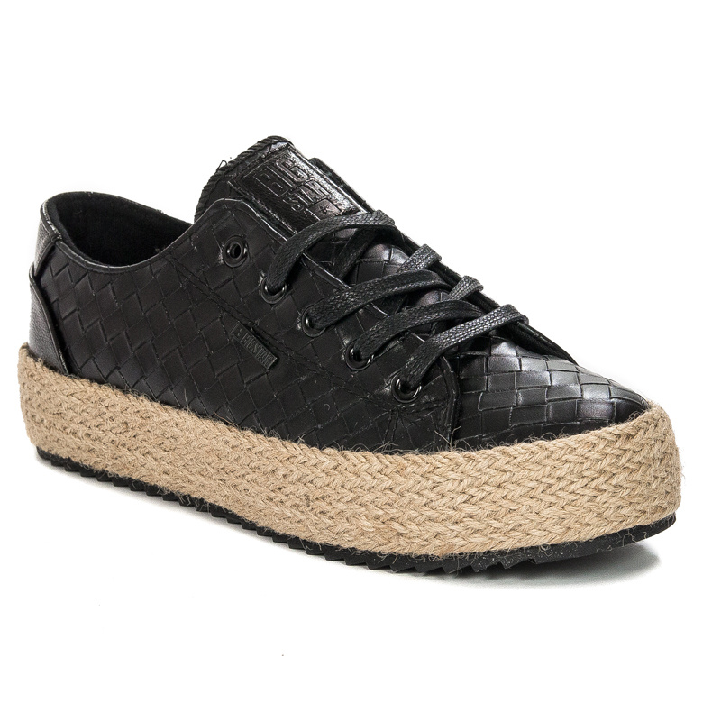 Big Star JJ274396 Black Espadrilles