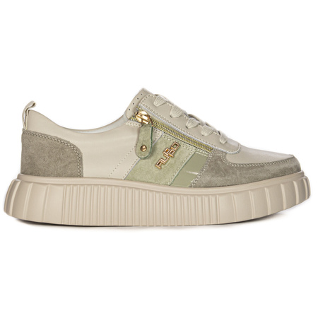 Filippo leather Beige Low Shoes Sneakers
