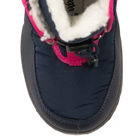 Lee Cooper Śniegowce botki dziecięce dziewczęce Navy granatowe
