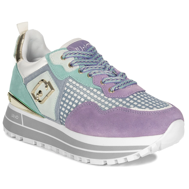 Liu Jo Women's Platform Sneakers Purple and Turquoise
