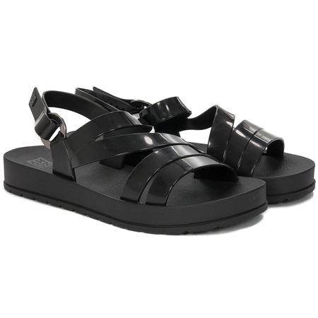 Sandały damskie Zaxy Freeze Sand Plat Fem Black Czarne