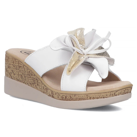 Filippo Women's White Slides
