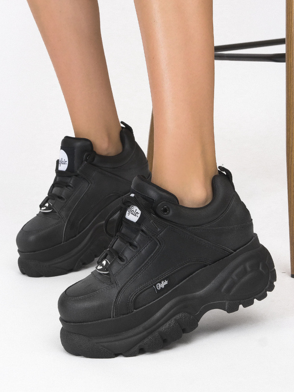 BUFFALO スマウス BOMUW24A02BL Buffalo Women's Black Sneakers - Buffalo - Obuwie damskie