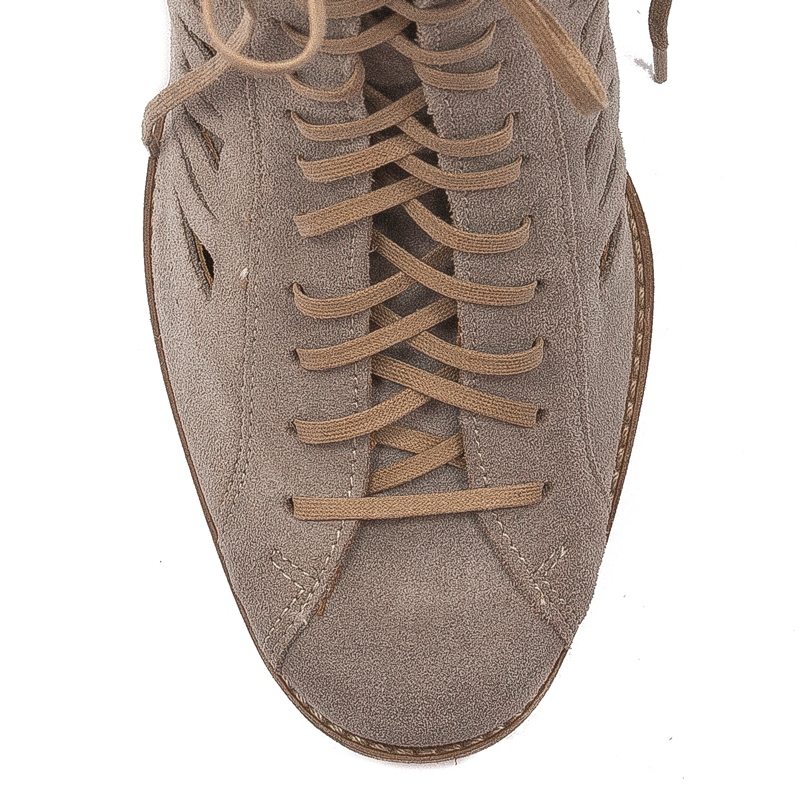 Maciejka Beige Women's Lace-Up Boots