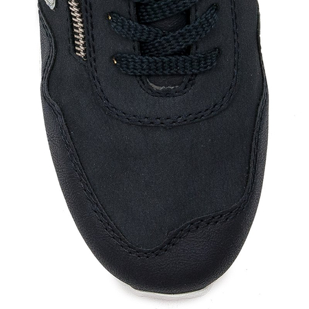 Rieker Buty damskie sneakersy Pazifik/Heaven/Silver czarne