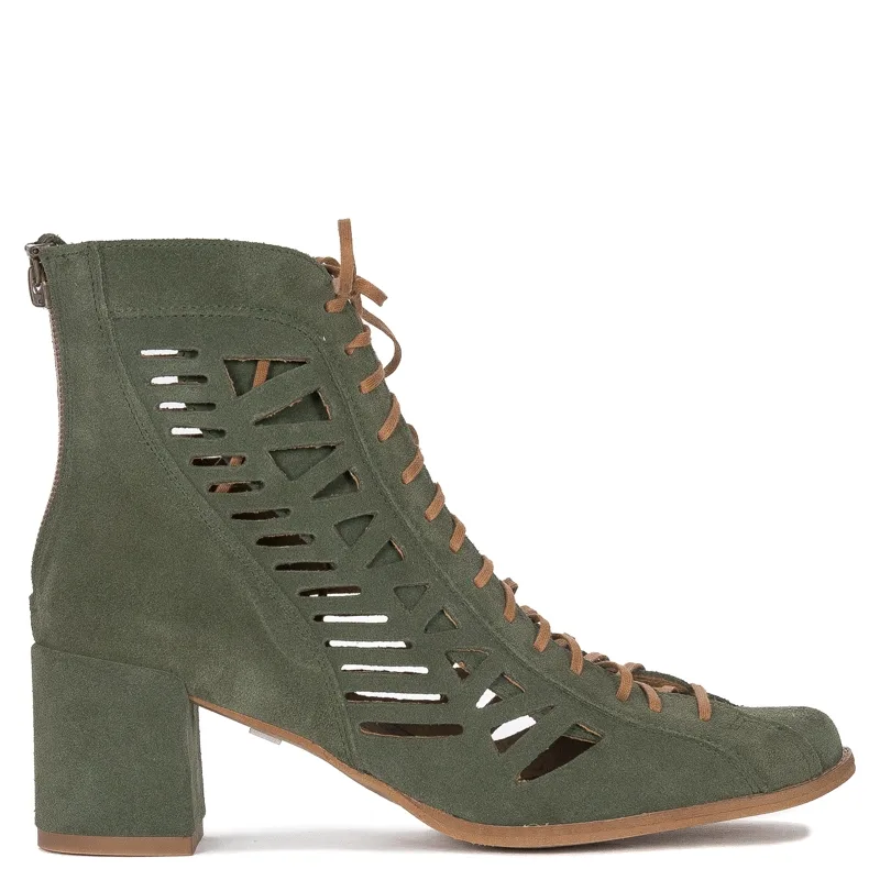 Maciejka Green Women's Lace-Up Boots