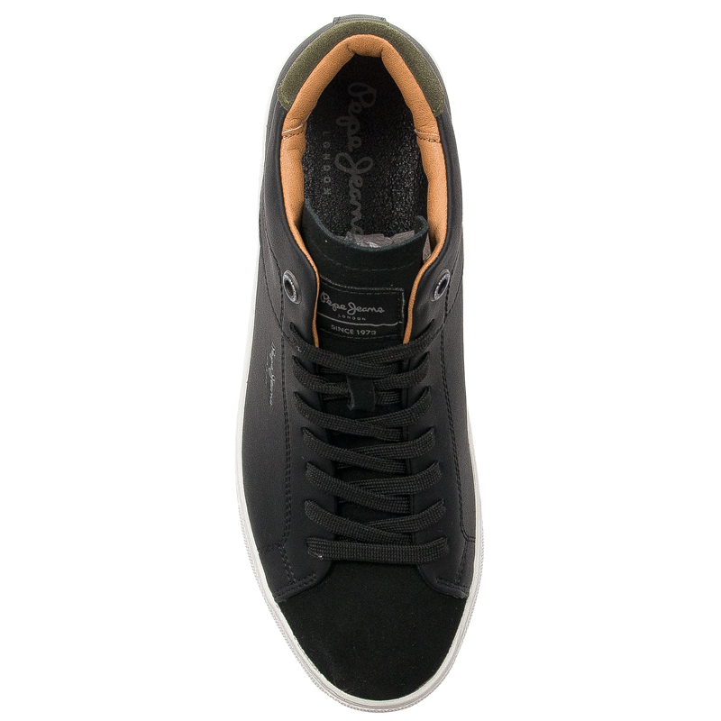 Pepe Jeans Sneakersy buty męskie Joe Cup Half Boot Black czarne