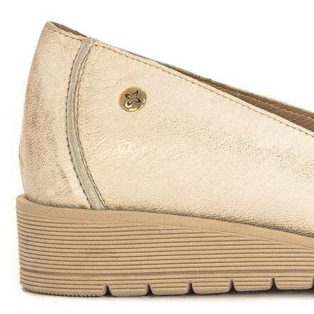 Maciejka 04499-25-00-1 Beige Gold Flat Shoes