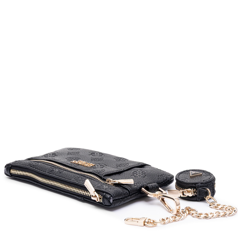 Guess Kasinta Debossed Monogram Pouch Wallet Black TXDP2222060-BLACK