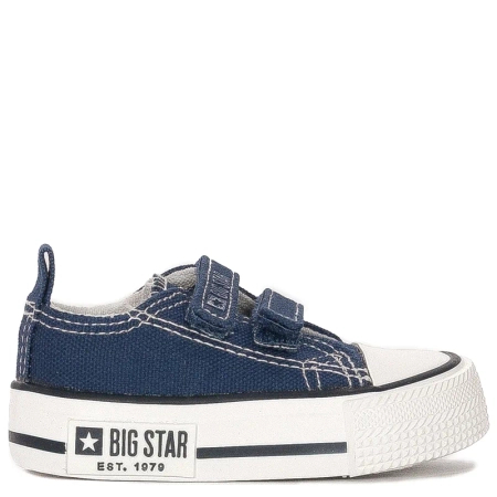 Big Star Trampki dziecięce niemowlęce Navy granatowe