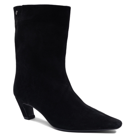 Maciejka Skórzane Botki Damskie Czarne K7791-01/00-7