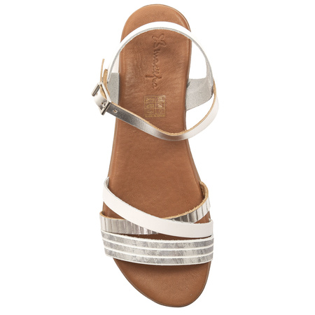 Maciejka Women's Leather White Sandals
