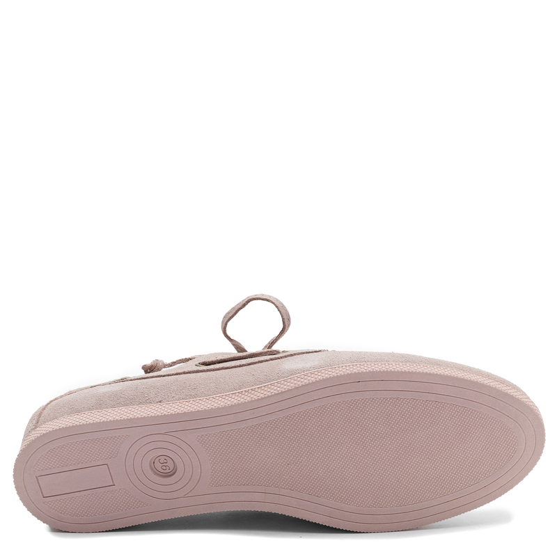 Maciejka Suede Leather Loafers Pink 07799-15/00-1