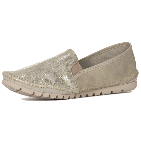Maciejka Green + Gold Low Shoes