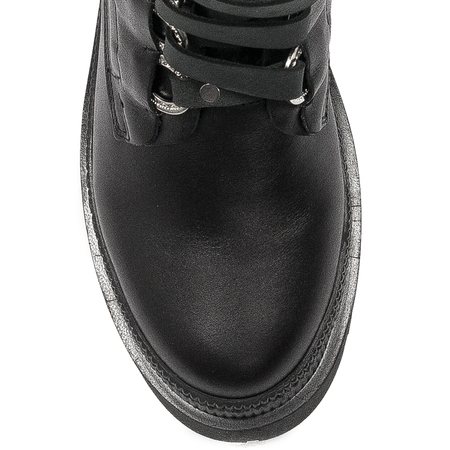 Boccato Women's boots, black leather boots