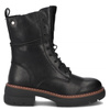 Filippo Leather Lace-Up Boots On Platform Black DBT7263-25-BK