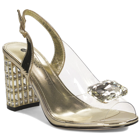Sca'viola Women's On A High Heel GOLD-M S-232 Sandals