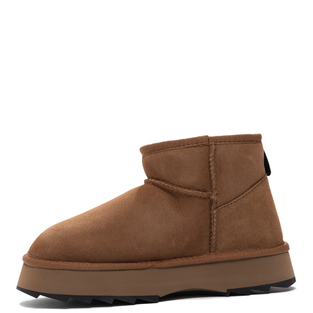EMU Australia Suede Snow Boots Platform Chestnut W13304-CHEB