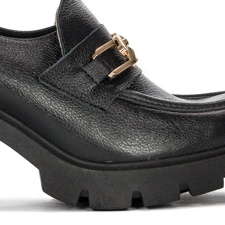 Lemar Women's leather black shoes