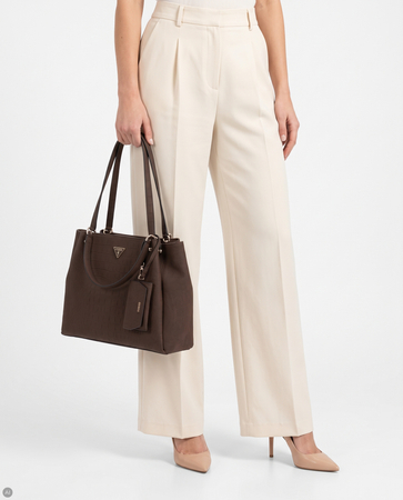 Guess Lorella Torba Damska Klasyczna Tłoczona Brązowa HWCG2306230-ESP