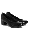 Maciejka Leather Patent Pumps Block Heel Black P7223-01/00-7