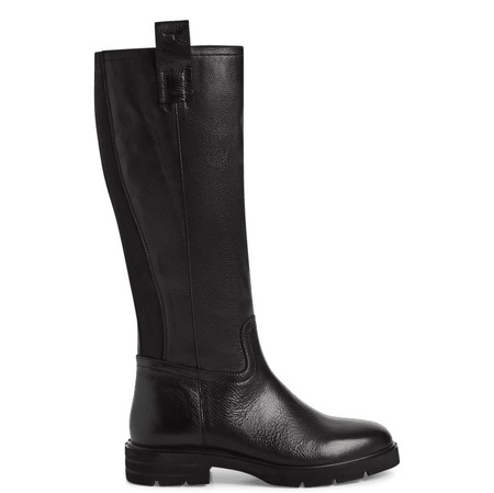 Tamaris Stylowe Czarne Kozaki z Naturalnej Skóry 1-25616-45-001