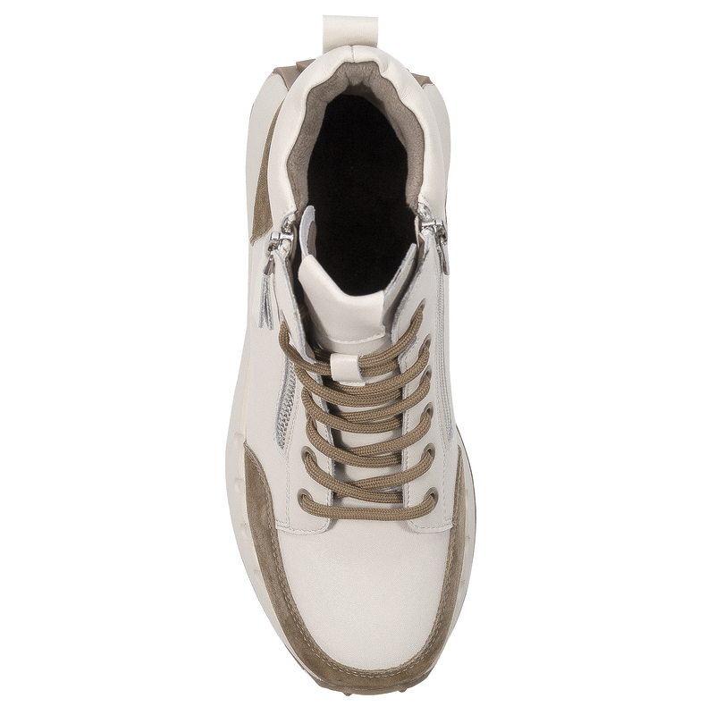 T.Sokolski Leather Women's White/Brown Boots