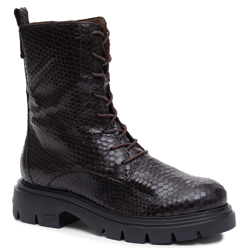 Wonders Dolmen Women's Brown Leather Ankle Boots A-4313-Dolmen