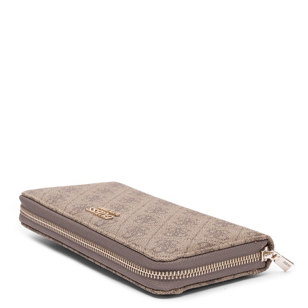 Guess Brenton Zip Around Wallet Monogram Latte SWLG9648146-LATTE