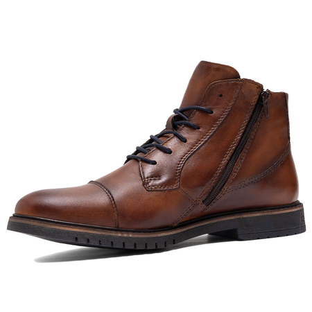 Bugatti Men's Lace-Up Ankle Boots Cognac
