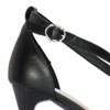 Sergio Leone women's sandals on a high heel Black PU