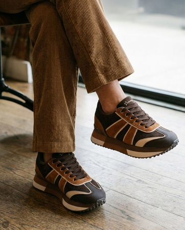 Maciejka Skórzane Sneakersy Damskie Brązowe M7356-02/00-7  