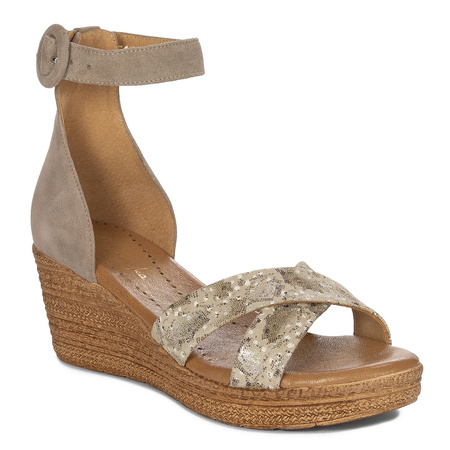 Maciejka Women's Leather Sandals Beige