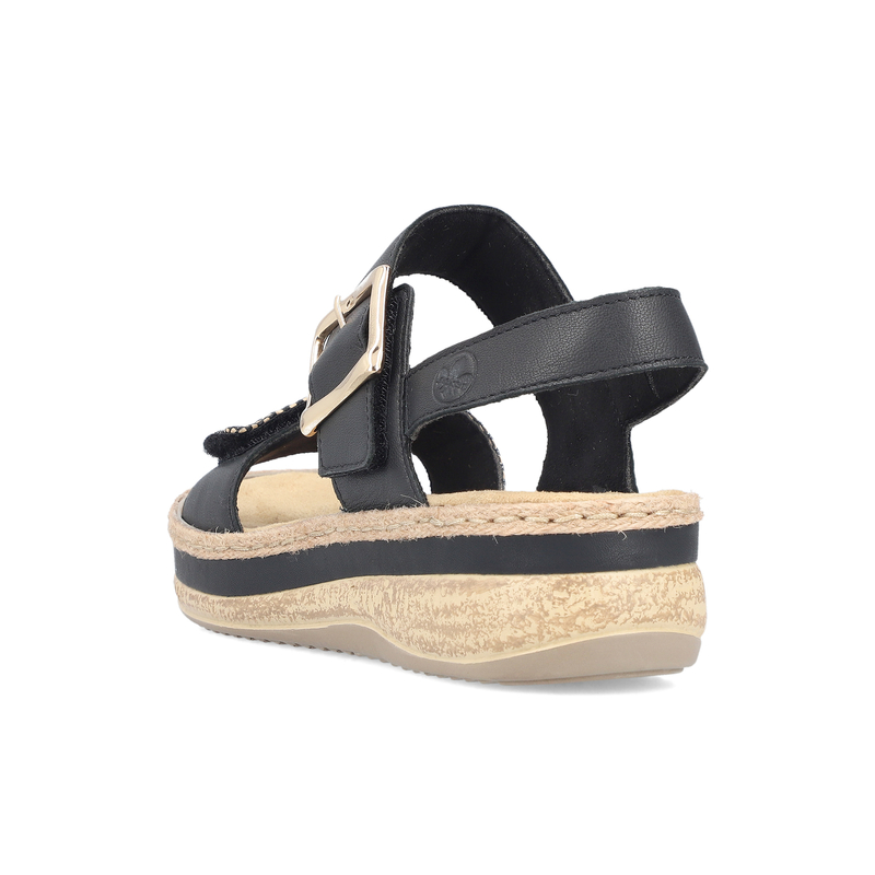 Rieker Women's Black Sandals