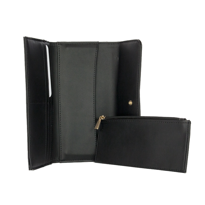 Guess Portfel damski Atene Slg duży Bla Black Czarny