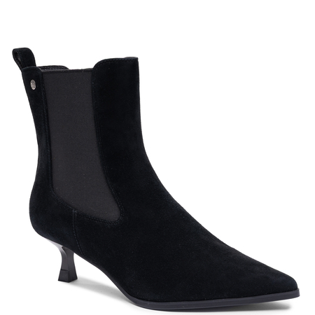 Maciejka Black Suede Ankle Boots Chelsea Boots With Low Heel K7756-01/00-7