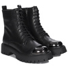 Filippo Black Women's Leather Warmed Boots