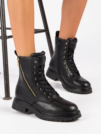 Tommy Hilfiger Botki Damskie Czarne