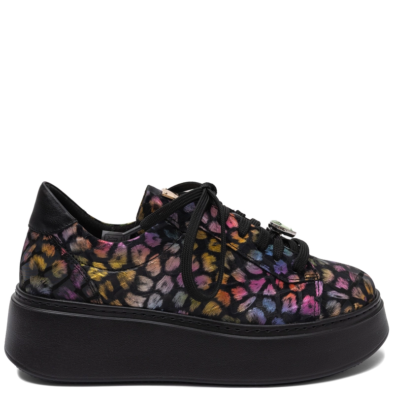 Maciejka Leather Platform Sneakers Animal Print Multicolor 6191W-06/00-8