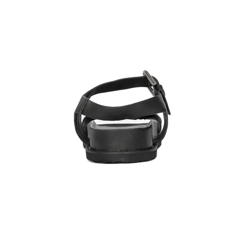 Inuovo Sandały damskie skórzane Black Czarne