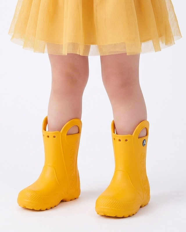 Crocs Kalosze Dziecięce Yellow Handle Boot
