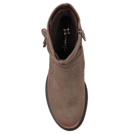 Maciejka Light Brown Women's Velor Boots