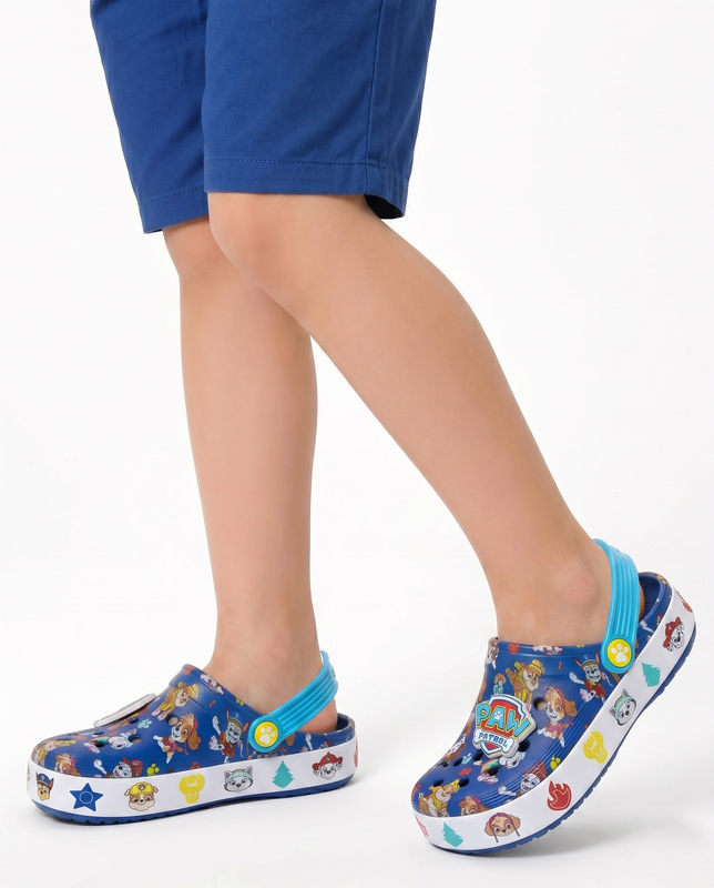 Crocs Fun Lab Paw Patrol Clog Chłopięce Klapki Sandale Niebieskie 208853-425