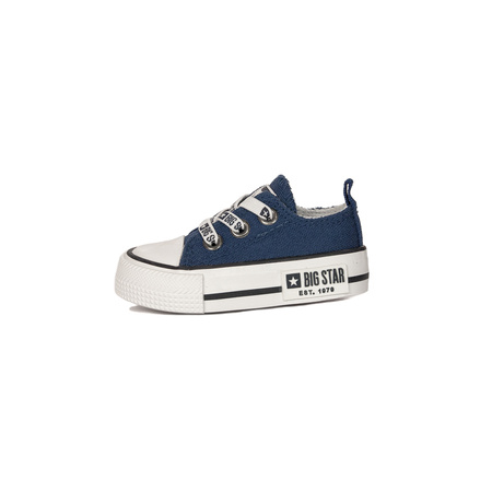 Big Star Trampki dziecięce niemowlęce Navy granatowe