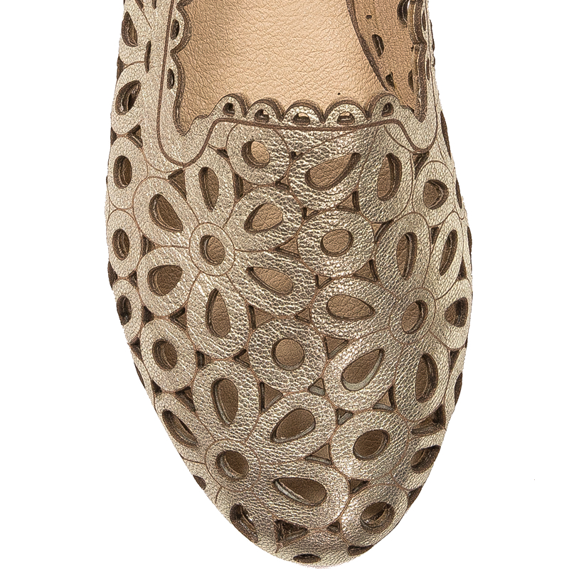 Maciejka Gold Ballerina Shoes