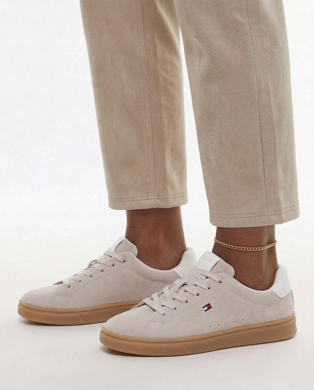 Tommy Hilfiger Zamszowe Sneakersy  Beżowe T3X9-34349-BEIGE